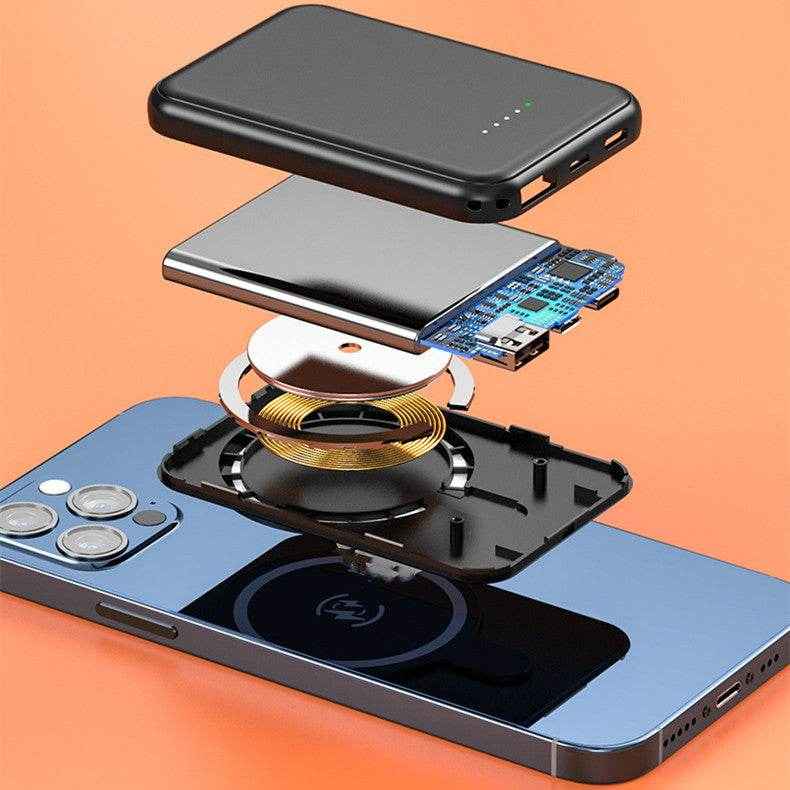 Mini Schnelllade Magnet Wireless Powerbank 5000 MAh - Kreativkauf.SI
