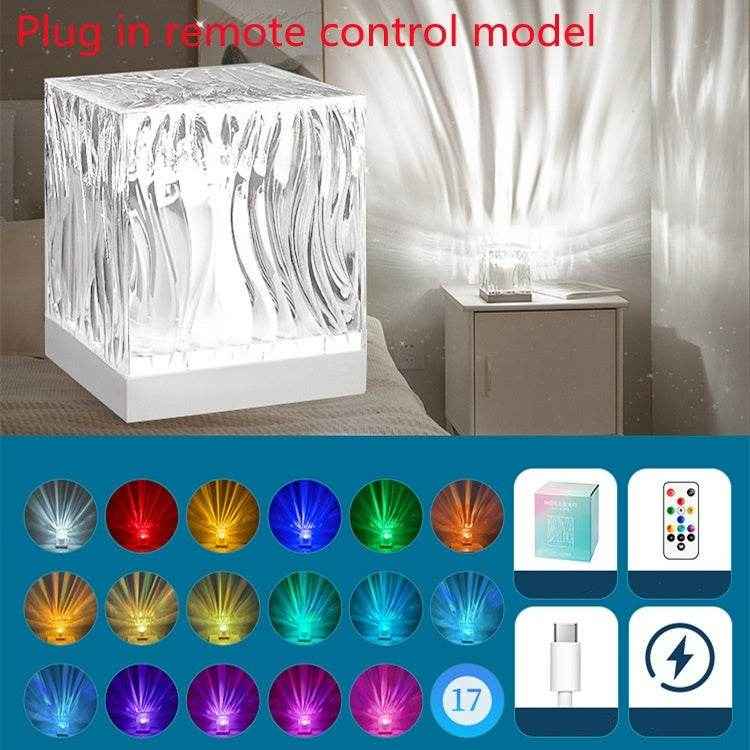 LED Wasserwellen- Umgebungsnachtlicht - Kreativkauf.SI
