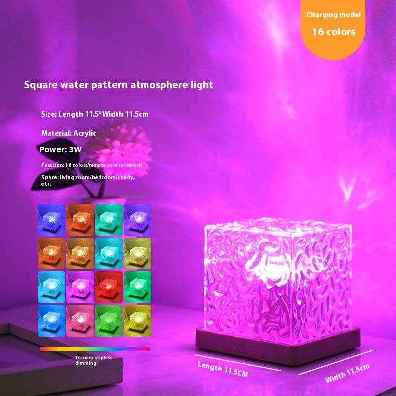 LED Wasserwellen- Umgebungsnachtlicht - Kreativkauf.SI