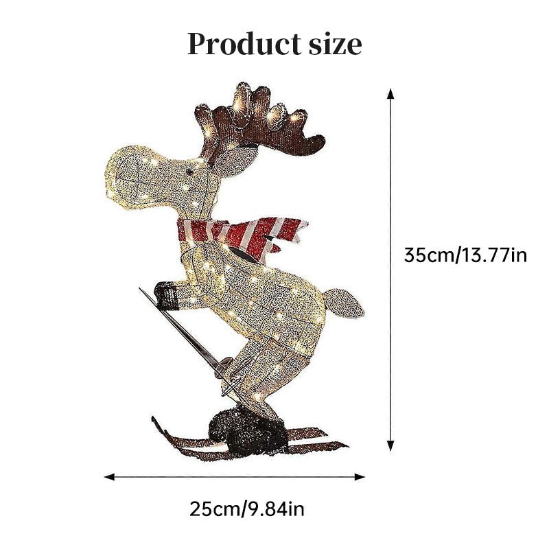 Beleuchteter Garten - Rentier mit LED - Beleuchtung für festliche Dekoration - Si.Kreativkauf