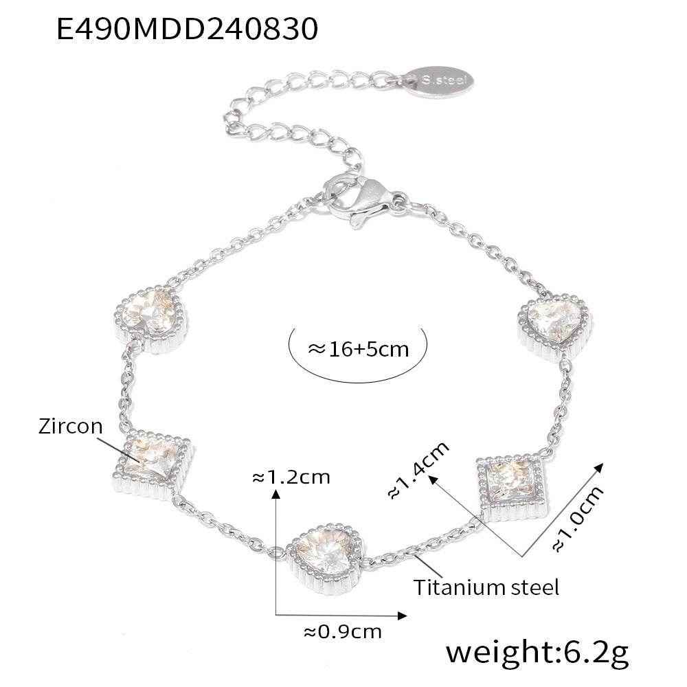Zirkon Armband Love - Elegantes Armband für Liebhaber - Kreativkauf.SI