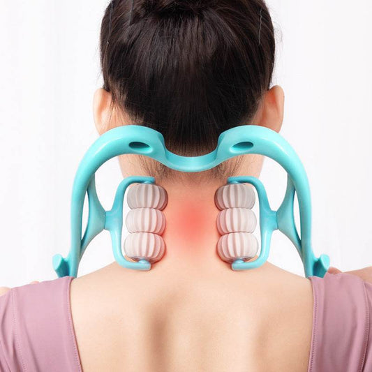 Multifunktionales Nacken Massagegerät mit Rollen - Kreativkauf.SI