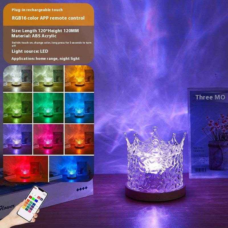 LED Wasserwellen- Umgebungsnachtlicht - Kreativkauf.SI