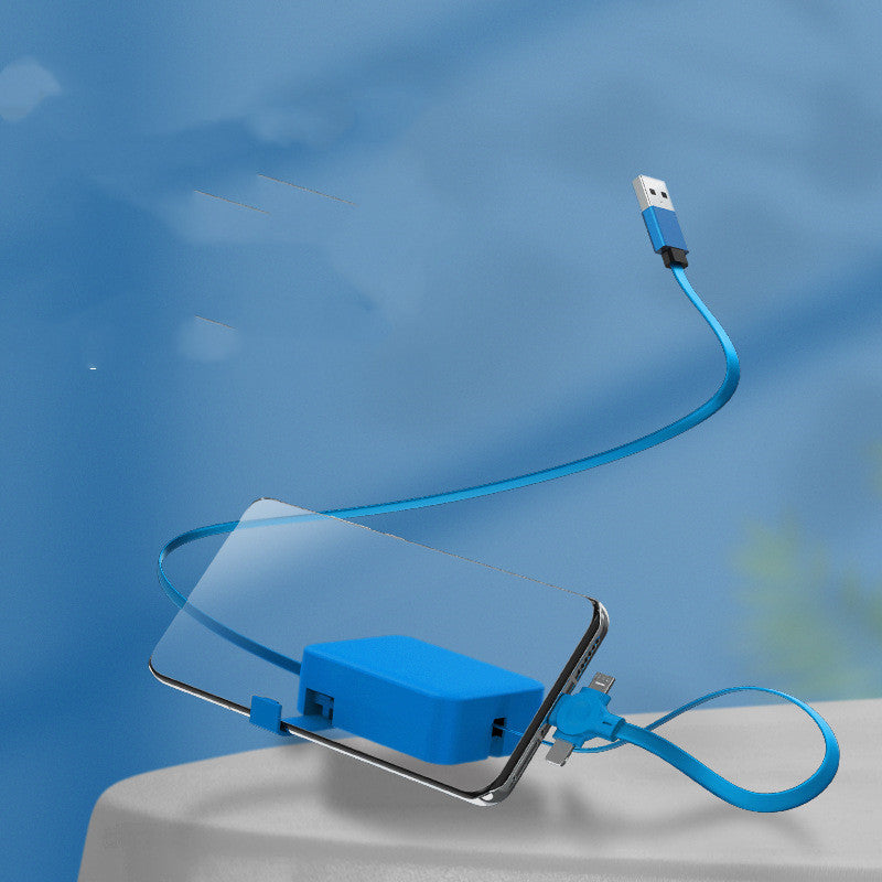 4-in-1-einziehbares USB-Kabel, kreatives Macaron-Typ-C-Mikrokabel für iPhone - Kreativkauf.SI