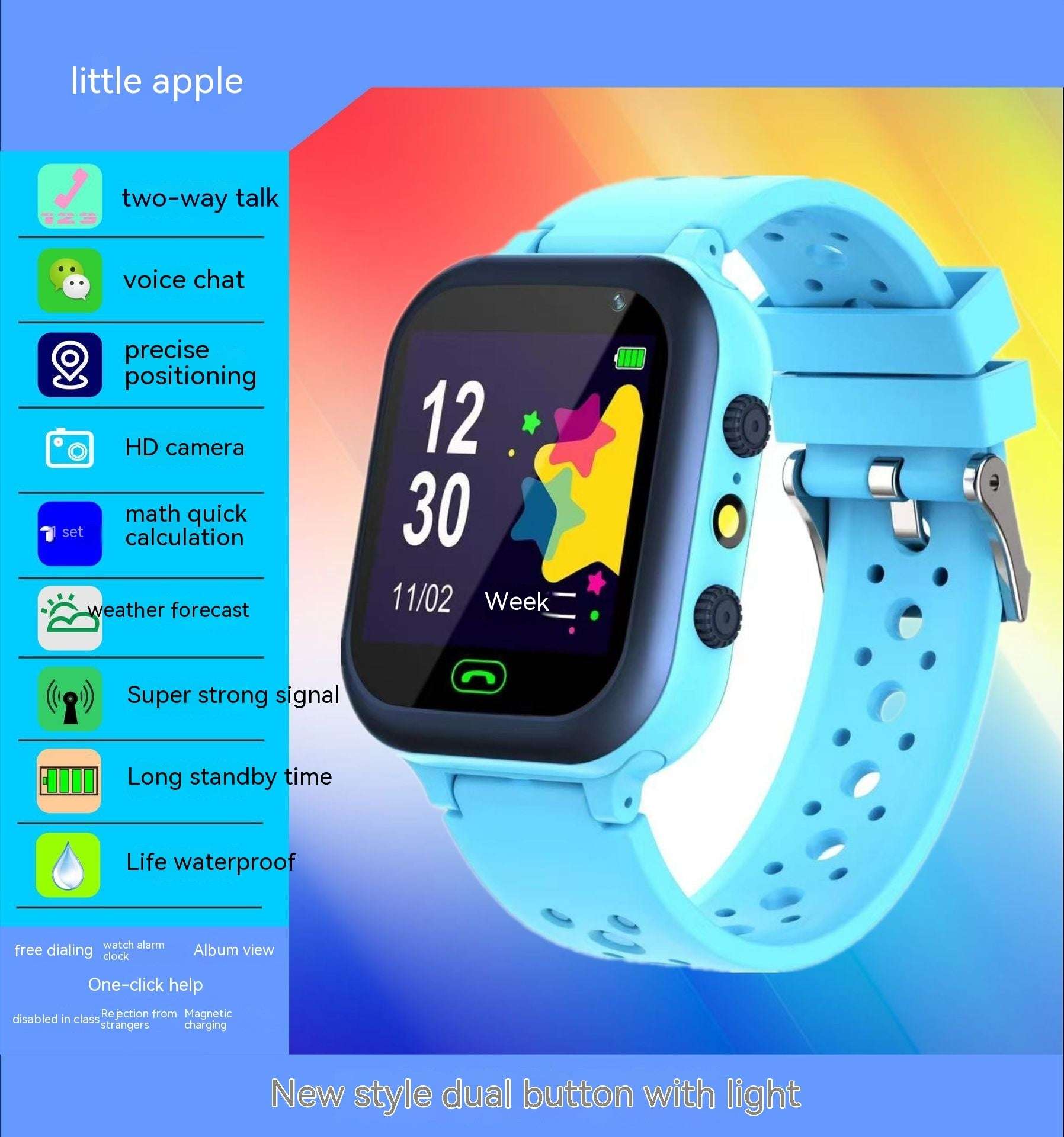 Children's Smart Watch GPS Location Information Photography Q15 Student Smart Phone - Kreativkauf.SI