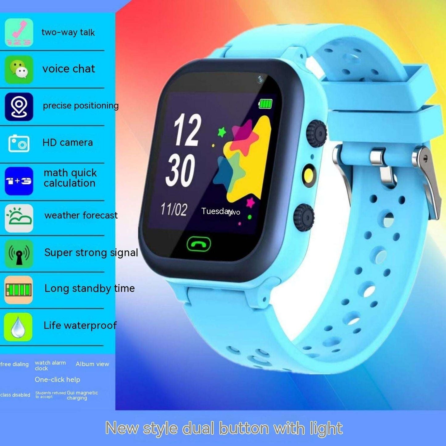 Children's Smart Watch GPS Location Information Photography Q15 Student Smart Phone - Kreativkauf.SI