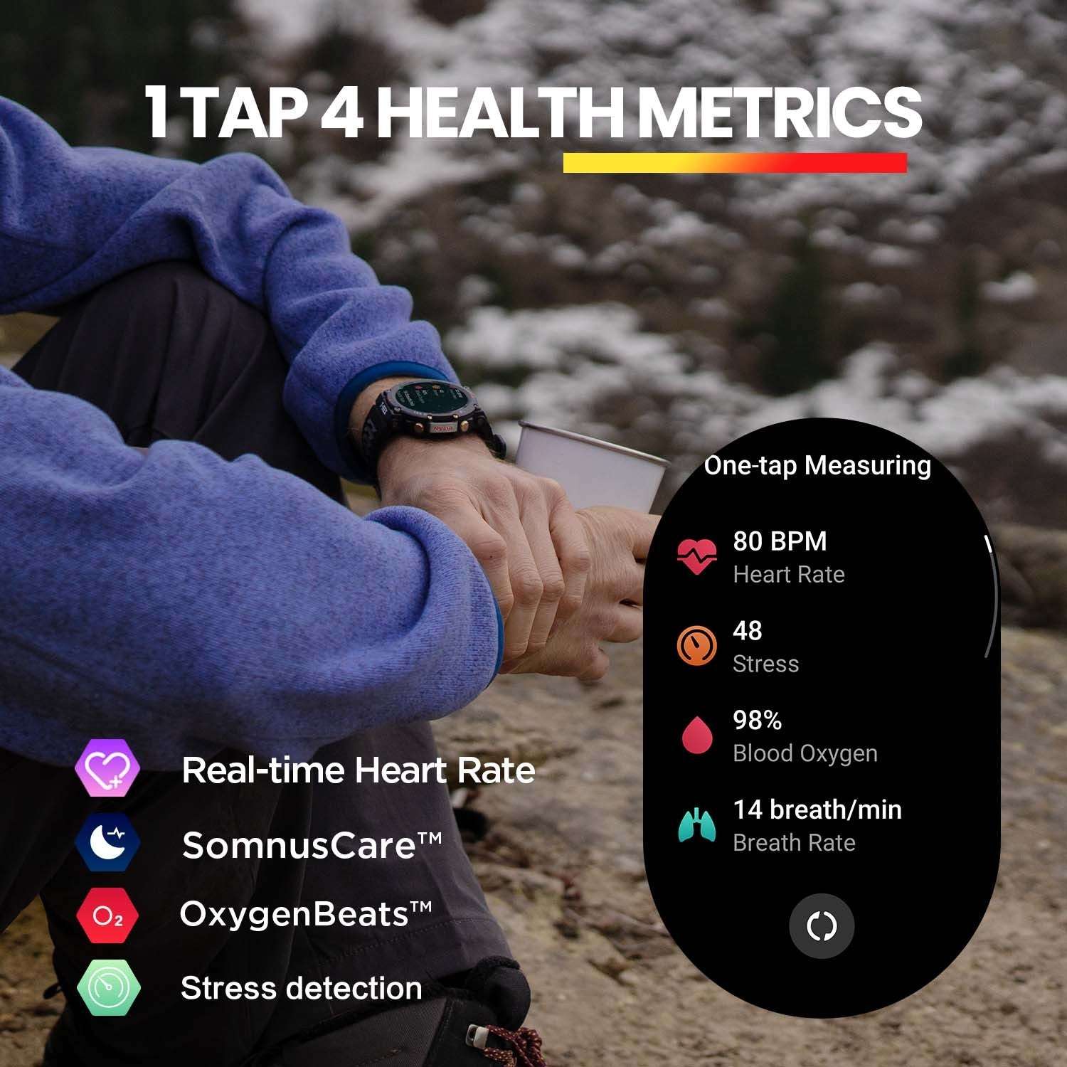 Swimming Fitness Heart Rate Blood Oxygen Monitoring Wrist Watch - Kreativkauf.SI