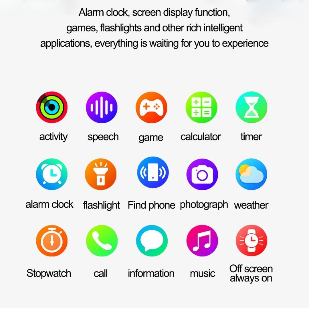 2025 Smartwatch für Fitness & Gesundheit – Herzfrequen - Si.Kreativkauf