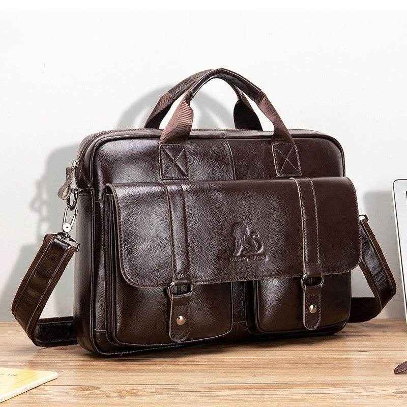 Elegante Herren Aktentasche aus Leder für den modernen Mann - Kreativkauf.SI