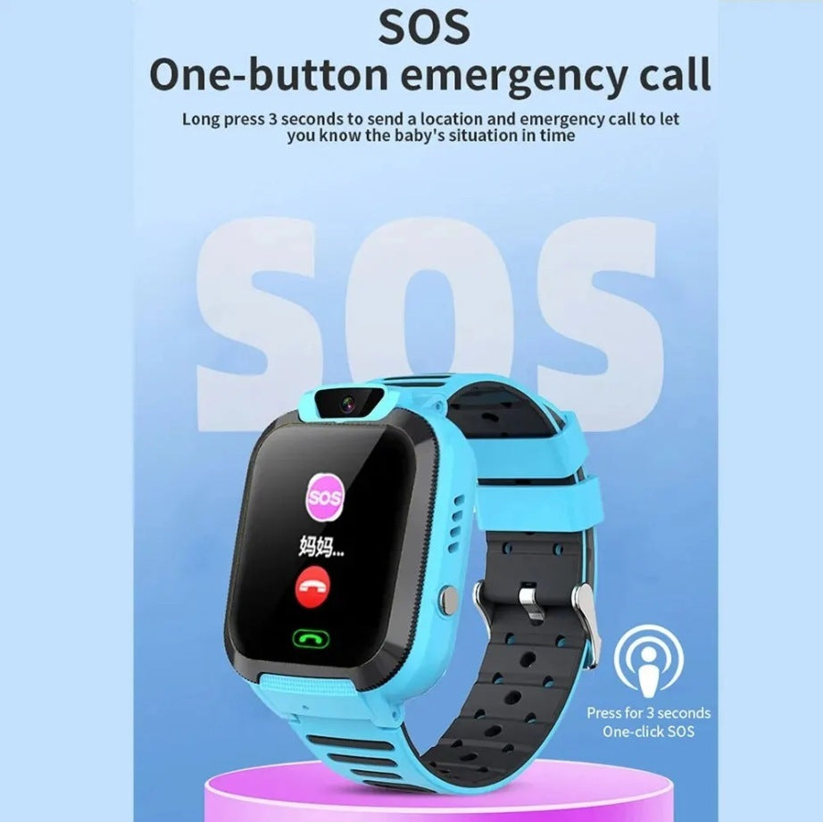 SOS Call LBS Tracker 2G Card-inserting Camera Children Waterproof Watch - Kreativkauf.SI