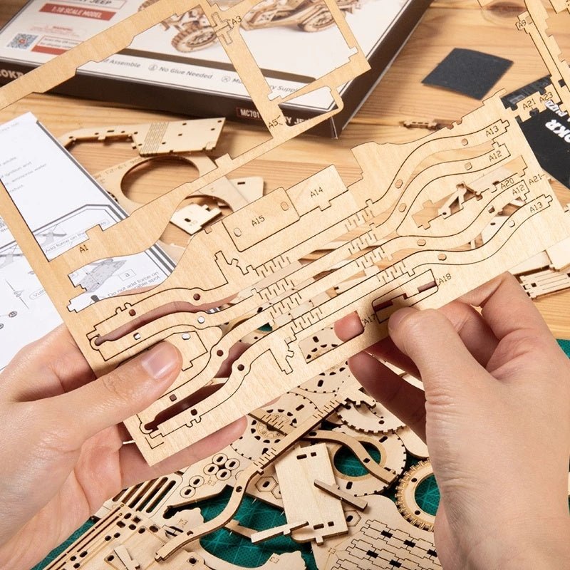 3D Holzpuzzle Modellspielzeug MC701 für kreatives Lernen und motorische Fähigkeiten - Si.Kreativkauf