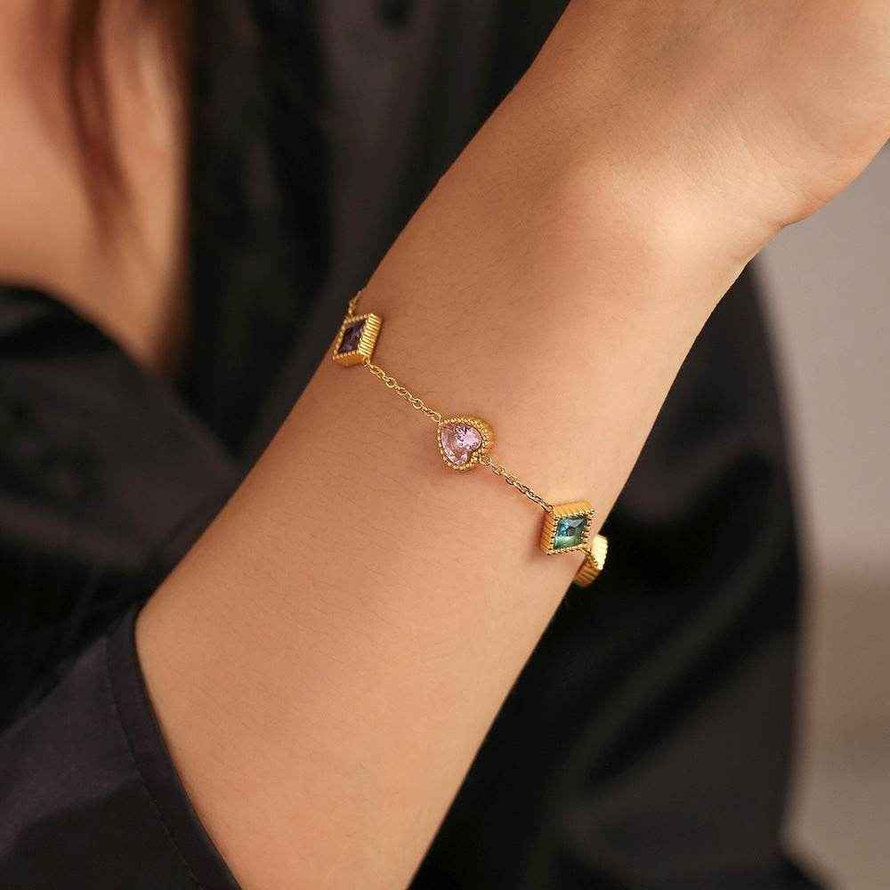 Zirkon Armband Love - Elegantes Armband für Liebhaber - Kreativkauf.SI