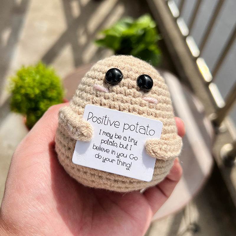 Gestrickte Gurken Puppe verleiht positive, nette  und emozonale Energie - Kreativkauf.SI
