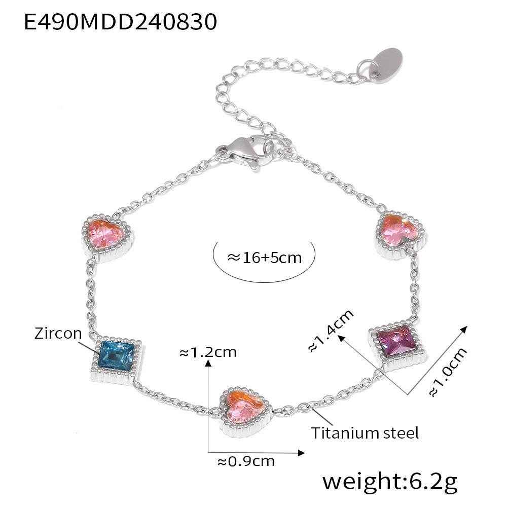 Zirkon Armband Love - Elegantes Armband für Liebhaber - Kreativkauf.SI
