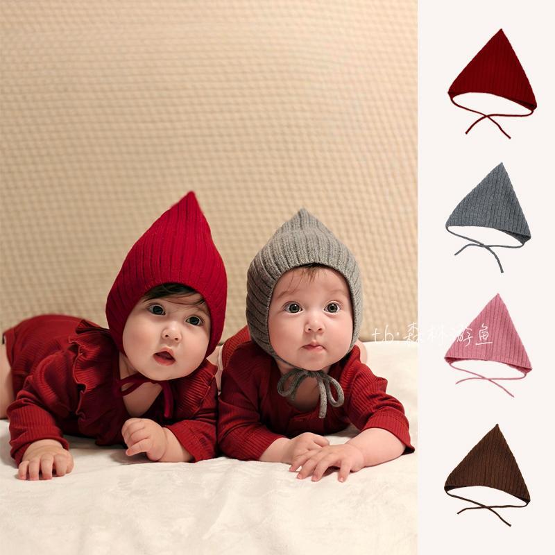 Babymütze aus Wolle mit Ohrenschutz und Bindeband für kalte Tage - Si.Kreativkauf