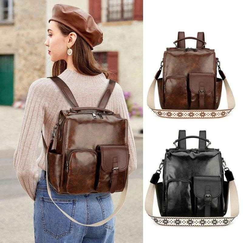 Lässiger Rucksack im Retro Style für jeden Anlass - Kreativkauf.SI