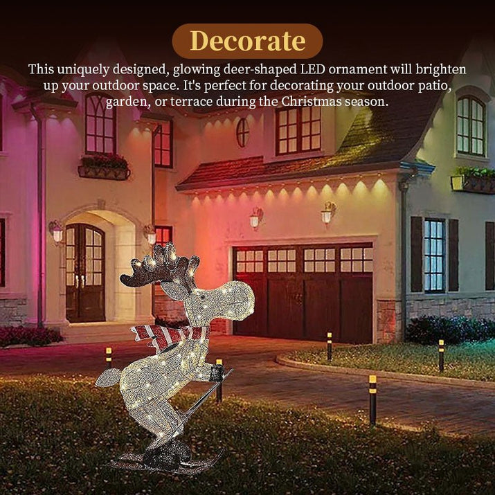 Beleuchteter Garten - Rentier mit LED - Beleuchtung für festliche Dekoration - Si.Kreativkauf
