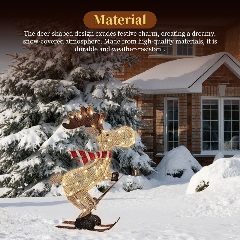 Beleuchteter Garten - Rentier mit LED - Beleuchtung für festliche Dekoration - Si.Kreativkauf