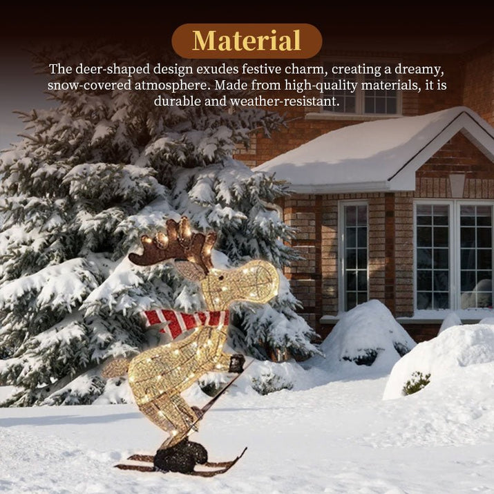 Beleuchteter Garten - Rentier mit LED - Beleuchtung für festliche Dekoration - Si.Kreativkauf