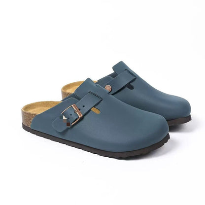 Birkenstock Sandalen aus Leder mit flacher Sohle und anatomischem Fußbett für hohen Tragekomfort - Si.Kreativkauf