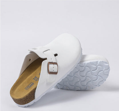 Birkenstock Sandalen aus Leder mit flacher Sohle und anatomischem Fußbett für hohen Tragekomfort - Si.Kreativkauf