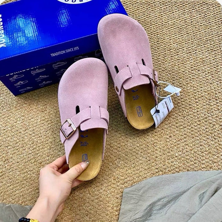 Birkenstock Sandalen aus Leder mit flacher Sohle und anatomischem Fußbett für hohen Tragekomfort - Si.Kreativkauf