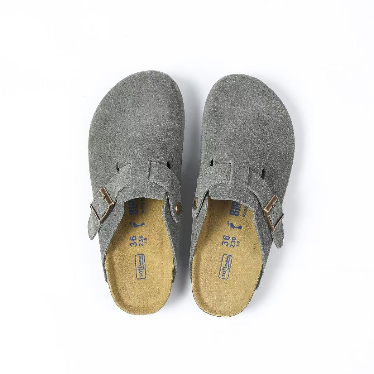 Birkenstock Sandalen aus Leder mit flacher Sohle und anatomischem Fußbett für hohen Tragekomfort - Si.Kreativkauf