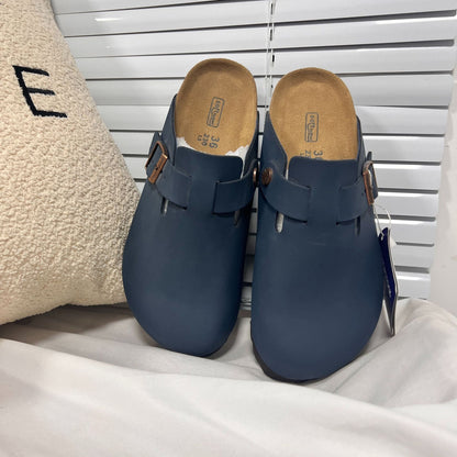 Birkenstock Sandalen aus Leder mit flacher Sohle und anatomischem Fußbett für hohen Tragekomfort - Si.Kreativkauf