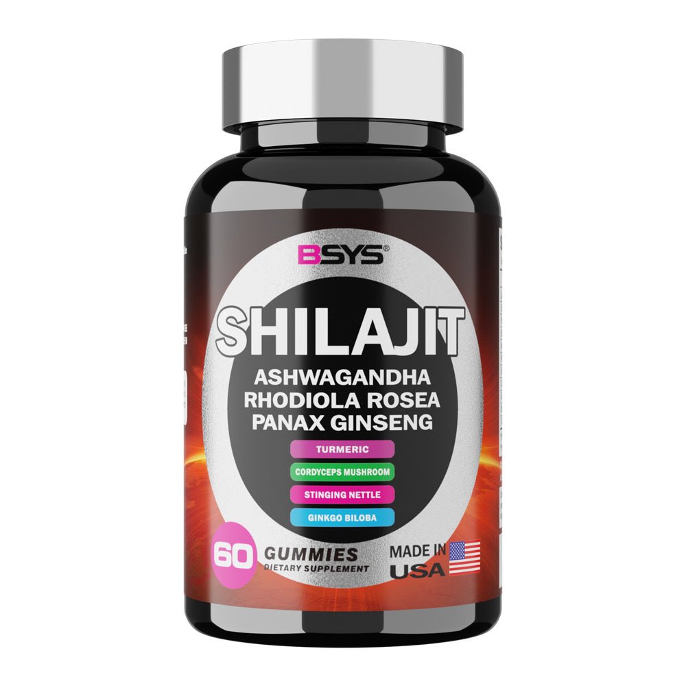 BSYS 8 - in - 1 Shilajit Gummies für Energie, Immunität und Wohlbefinden – 60 Stück - Si.Kreativkauf