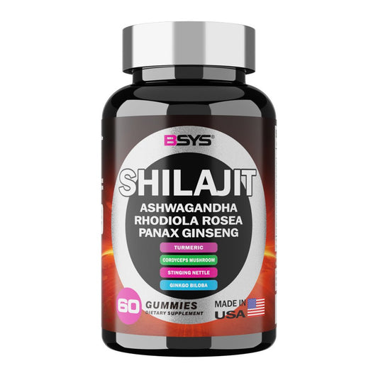 BSYS 8 - in - 1 Shilajit Gummies für Energie, Immunität und Wohlbefinden – 60 Stück - Si.Kreativkauf