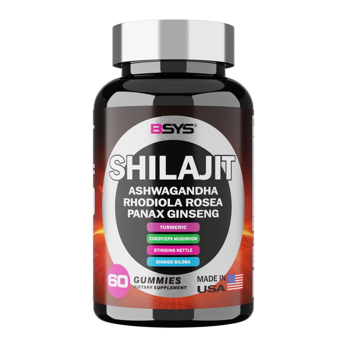 BSYS 8 - in - 1 Shilajit Gummies für Energie, Immunität und Wohlbefinden – 60 Stück - Si.Kreativkauf