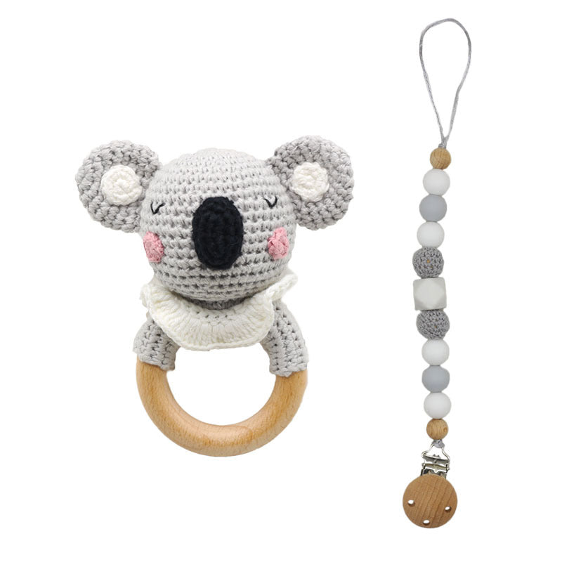 DIY Häkel-Beruhigungsspielzeug Koala-Tier-Beißring-Set