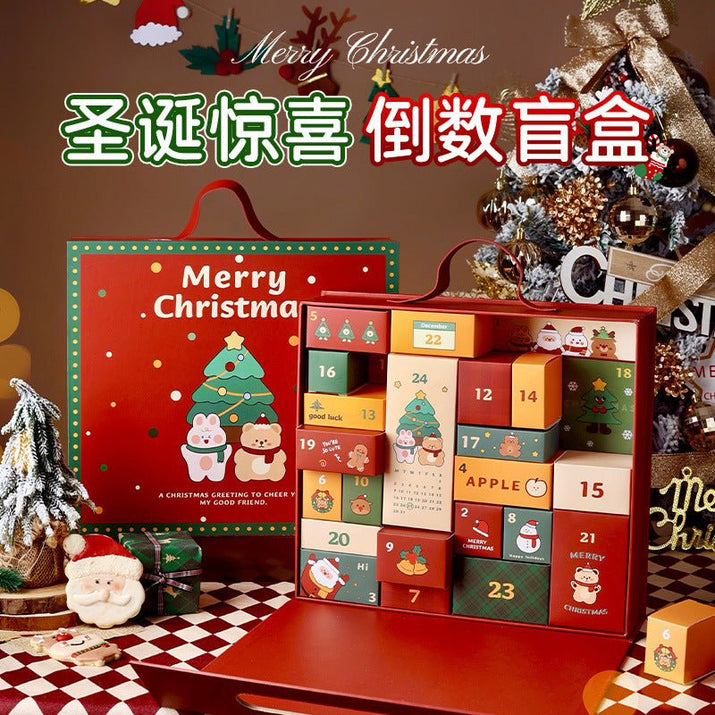 Countdown - Kalenderbox in Überraschungsverpackung - 24 Überraschungen für jeden Tag bis Weihnachten - Si.Kreativkauf