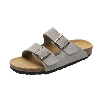 Damen Birkenstock Leder Sandalen mit anatomischem Fußbett und flacher Sohle für optimalen Komfort - Si.Kreativkauf