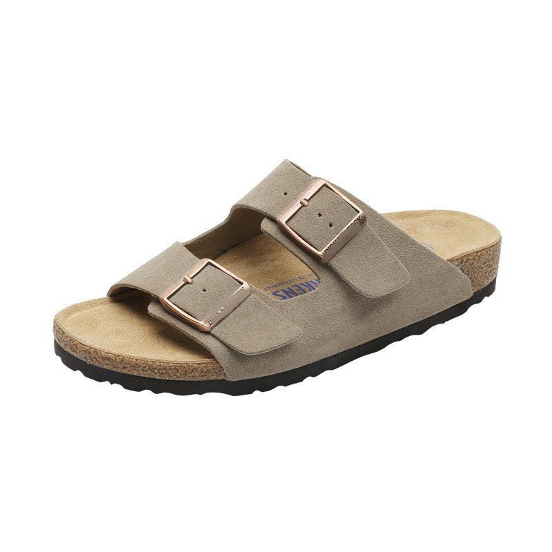 Damen Birkenstock Leder Sandalen mit anatomischem Fußbett und flacher Sohle für optimalen Komfort - Si.Kreativkauf