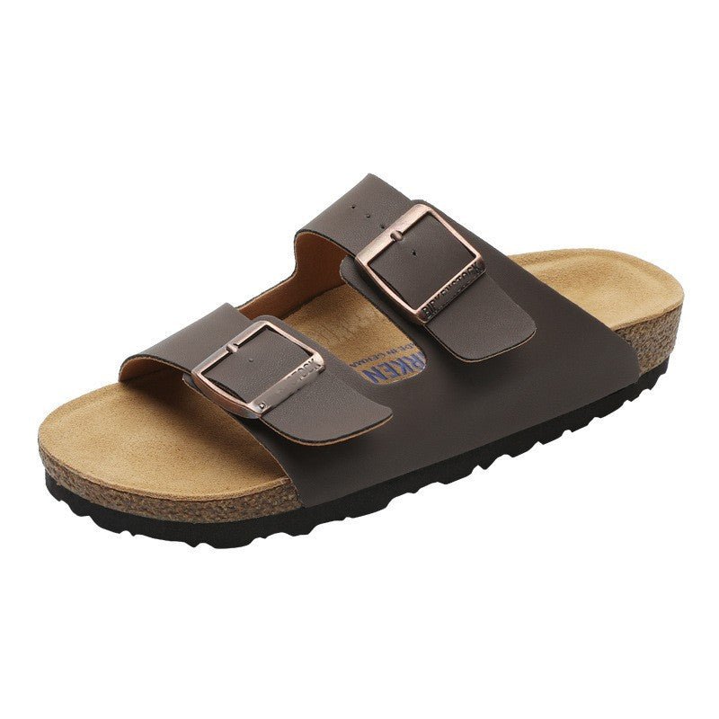 Damen Birkenstock Leder Sandalen mit anatomischem Fußbett und flacher Sohle für optimalen Komfort - Si.Kreativkauf