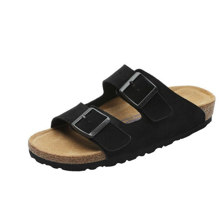 Damen Birkenstock Leder Sandalen mit anatomischem Fußbett und flacher Sohle für optimalen Komfort - Si.Kreativkauf