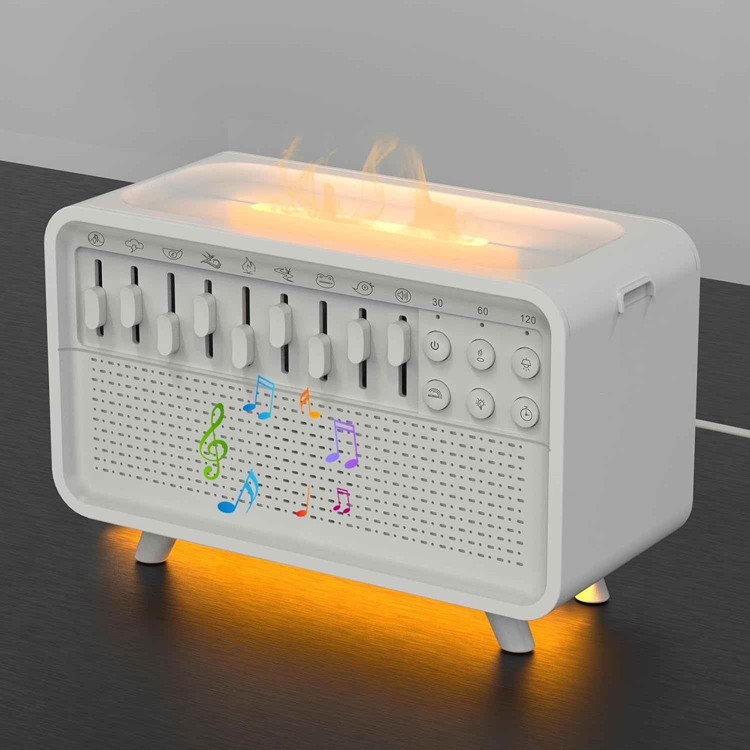 3 In 1 Bluetooth Lautsprecher, Nachtlicht und Luftbefeuchter (Diffuser für Aromaöl) - Kreativkauf.SI