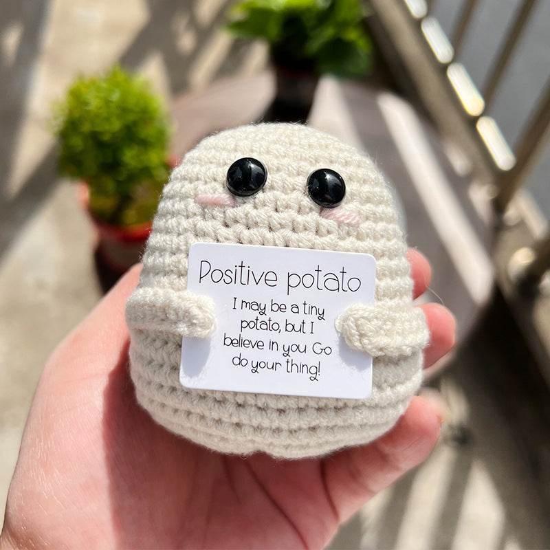 Gestrickte Gurken Puppe verleiht positive, nette  und emozonale Energie - Kreativkauf.SI