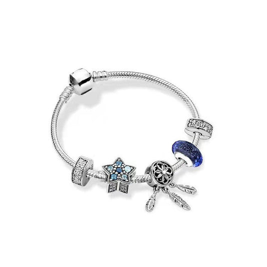 Elegantes Perlen Charm Armband mit glitzernden Akzenten für stilvolle Anlässe - Si.Kreativkauf
