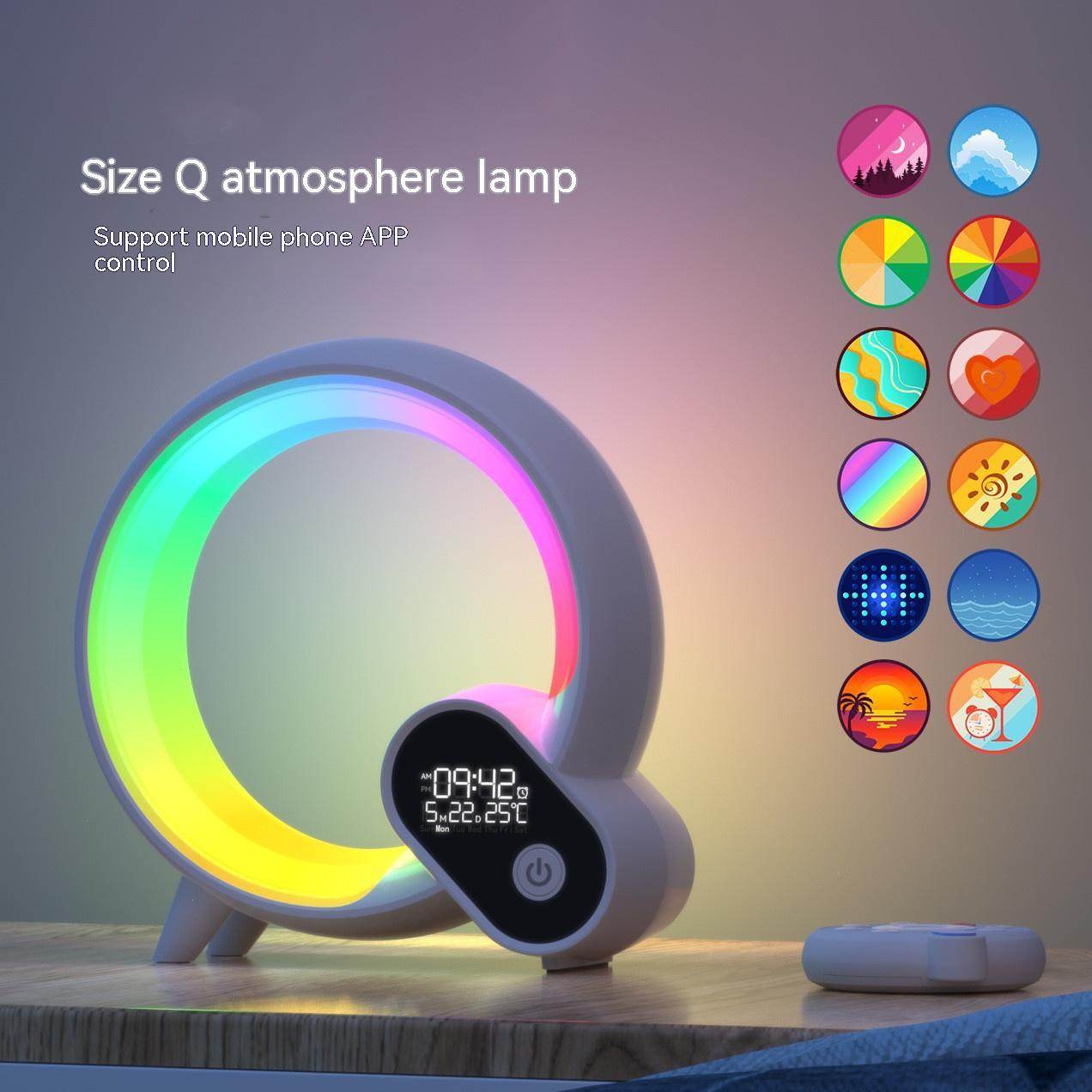Kreativer Wecker mit Bluetooth, Audio und buntem Atmosphärenlicht - Kreativkauf.SI