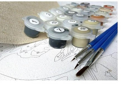 Katze Malen - nach - Zahlen - Set zum Selbermachen für kreative Tierliebhaber - Si.Kreativkauf