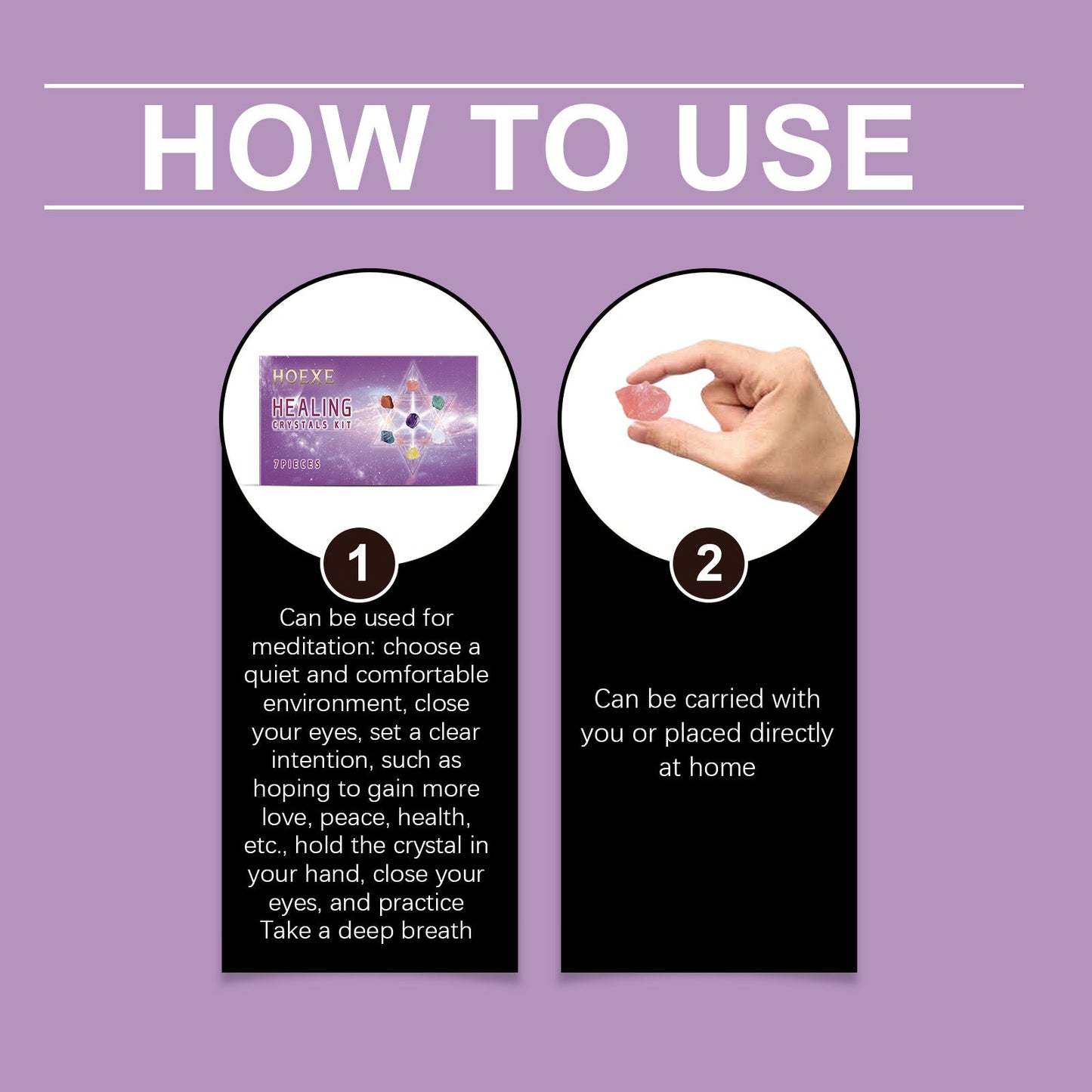 Kristall - Set, Kristallmausoleum - Set aus Fluorit, Schlafzimmer - und Wohnzimmerdeko - Si.Kreativkauf