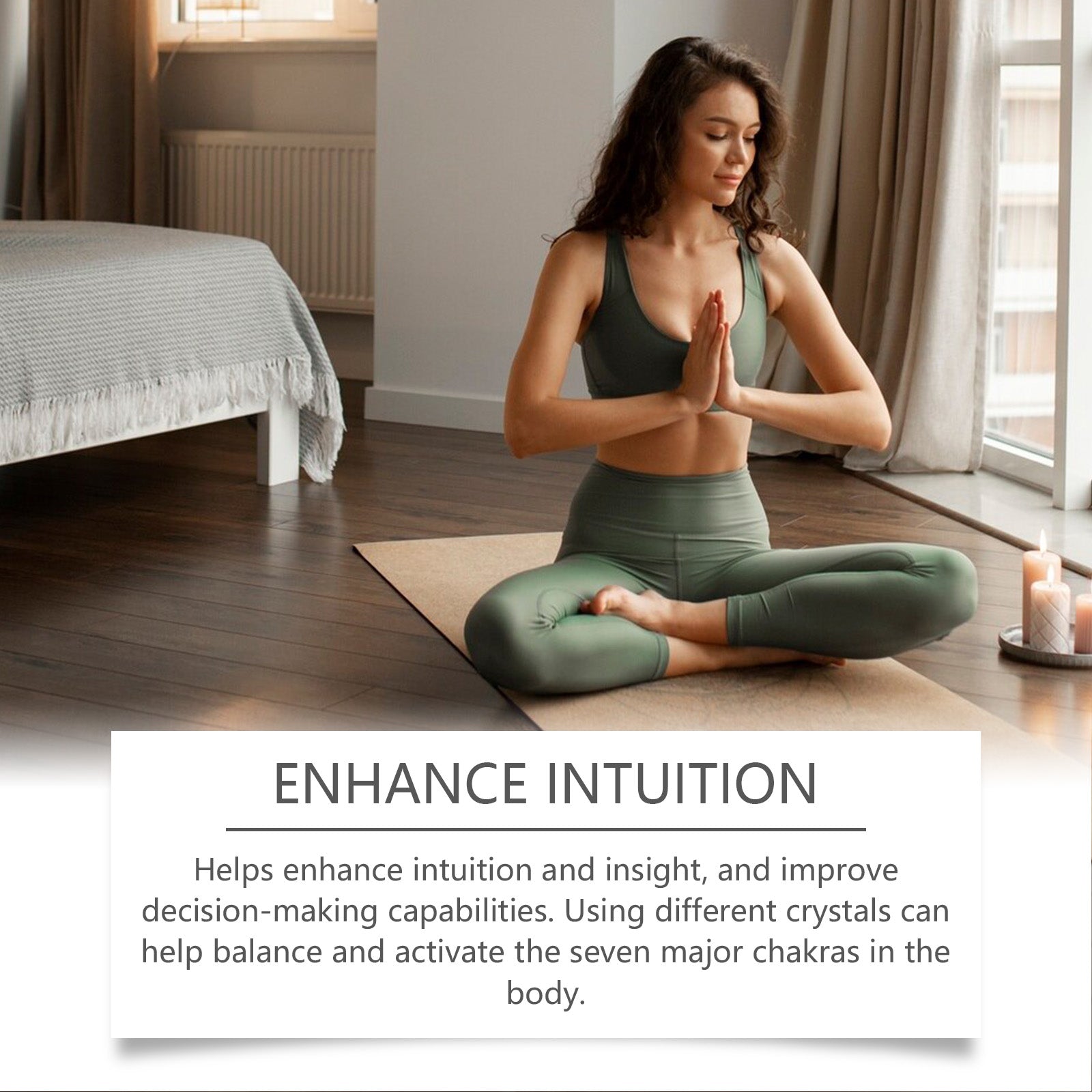 Kristall - Set, Kristallmausoleum - Set aus Fluorit, Schlafzimmer - und Wohnzimmerdeko - Si.Kreativkauf