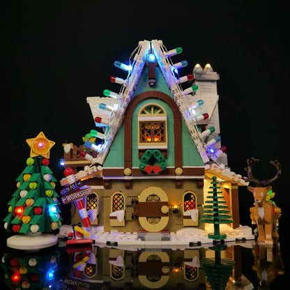 LEGO 10275 Weihnachtsserie Elfenhaus LED - Fernbedienungslicht für stimmungsvolle Beleuchtung - Si.Kreativkauf