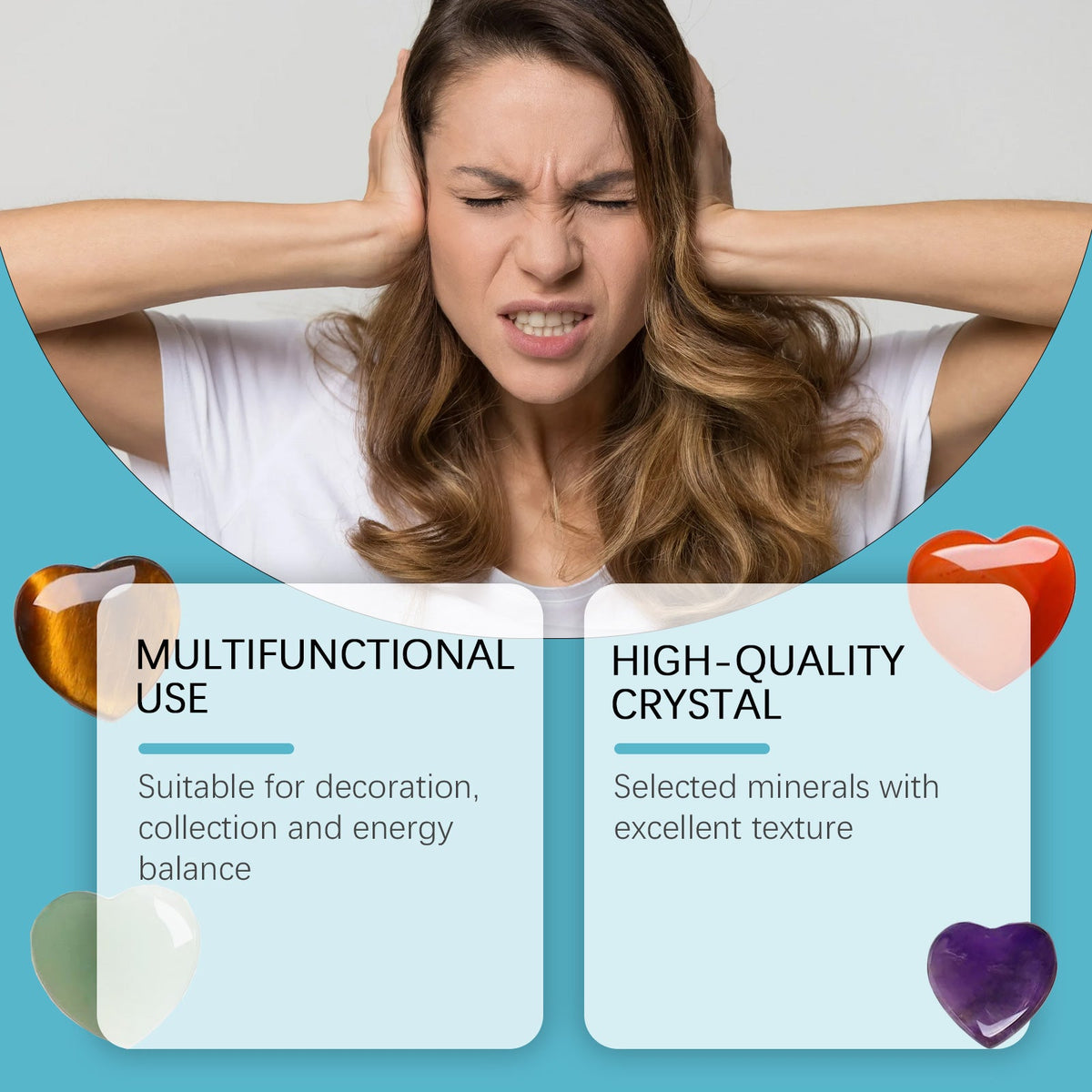 Liebeskristall - Heilstein - Set - Si.Kreativkauf