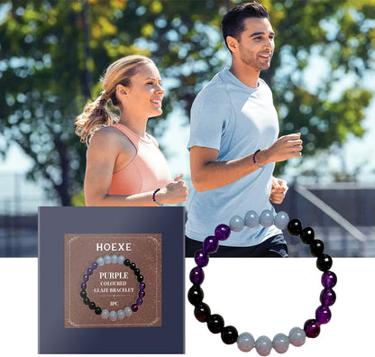 Lila Glasarmband aus handgefertigtem Glas und Kristallen – elegantes Schmuckstück für jeden Anlass - Si.Kreativkauf