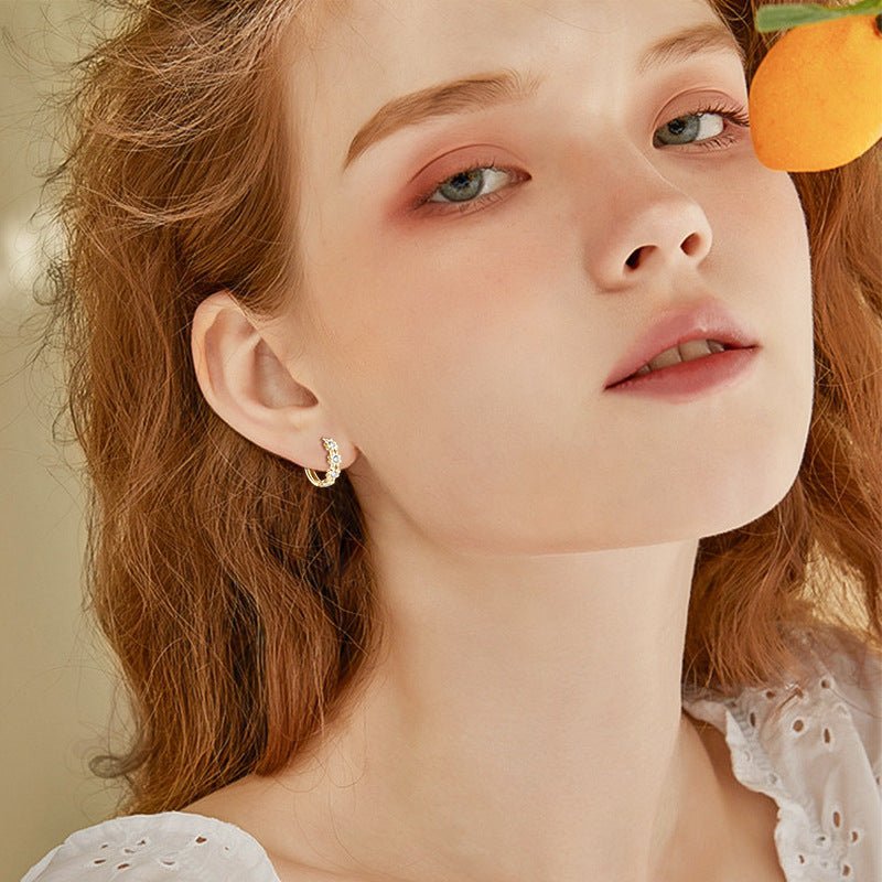 Moissanit Ohrringe Gänseblümchenform – Elegante Schmuckstücke für besondere Anlässe - Si.Kreativkauf