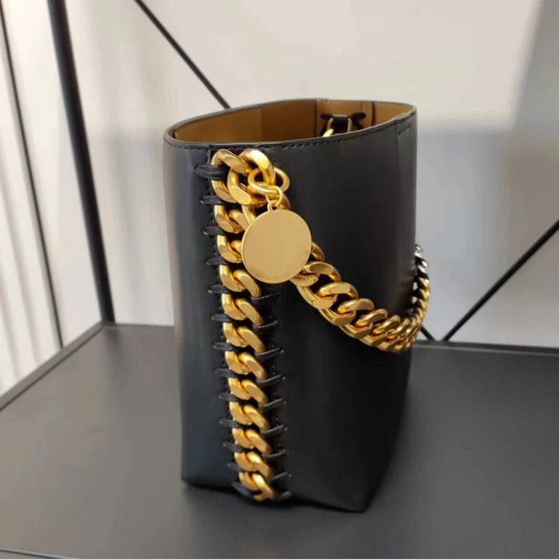 Neue Damen - Bucket - Bag aus hochwertigem Leder – stilvolle Schultertasche für Alltag und Freizeit - Si.Kreativkauf