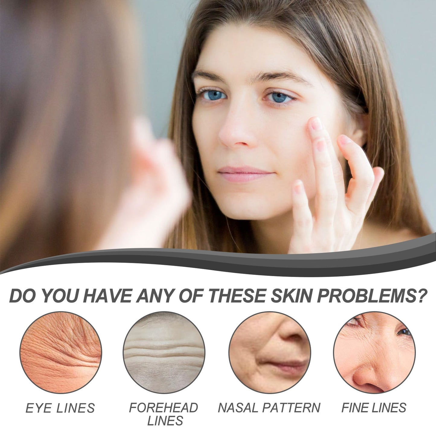 OUHOE Anti - Falten - Serum für straffere Gesichtshaut und Reduktion von feinen Linien - Si.Kreativkauf